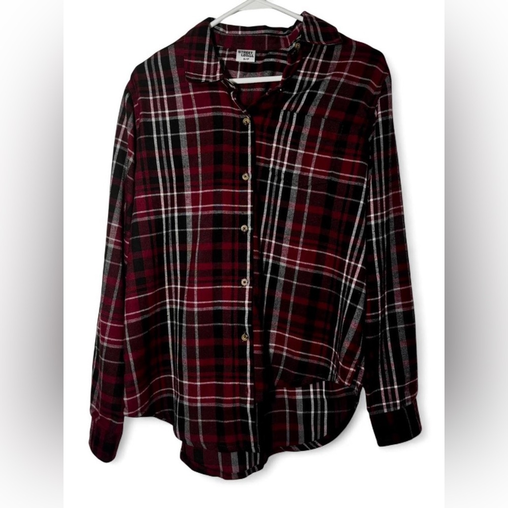 Red and Black Plaid Shirt - Street Legal, Size S